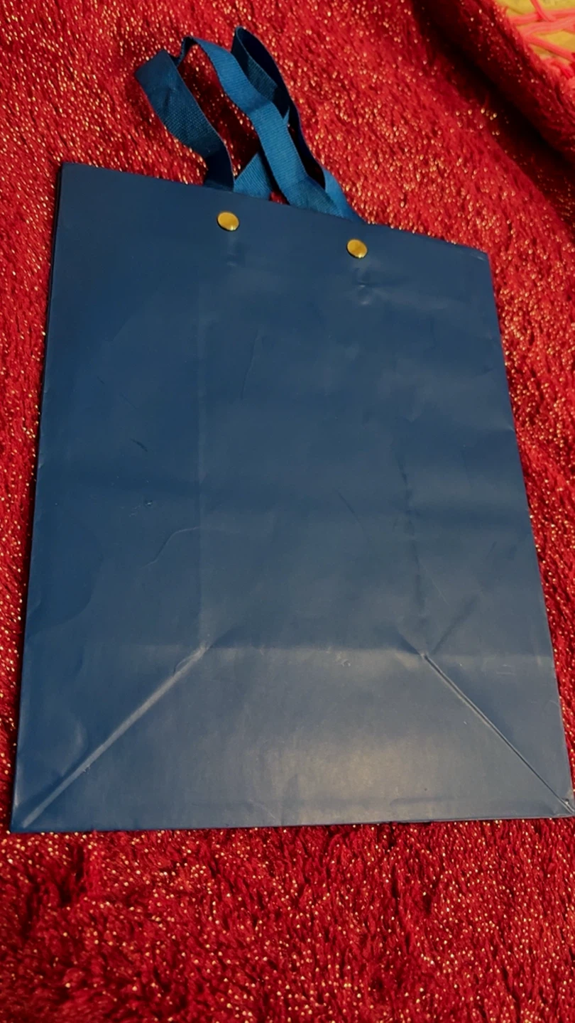 🏈 Blue Paper Gift Bag - photo 2