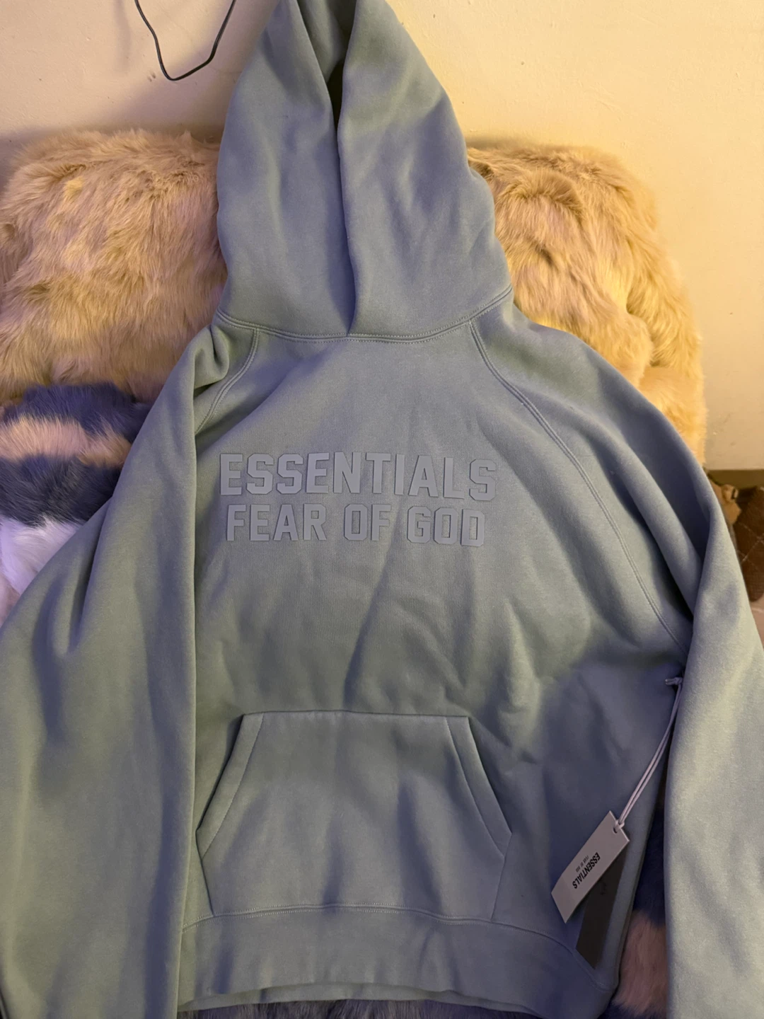 Essentials Fear of God Hoodie - Blue - XL