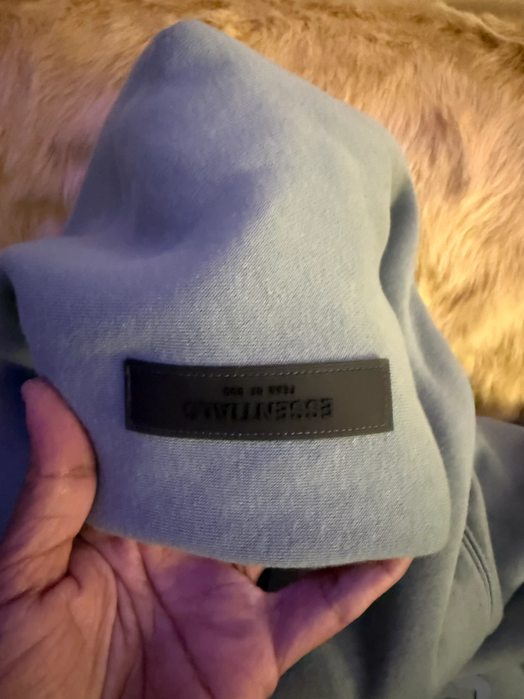 Essentials Fear of God Hoodie - Blue - XL - photo 3
