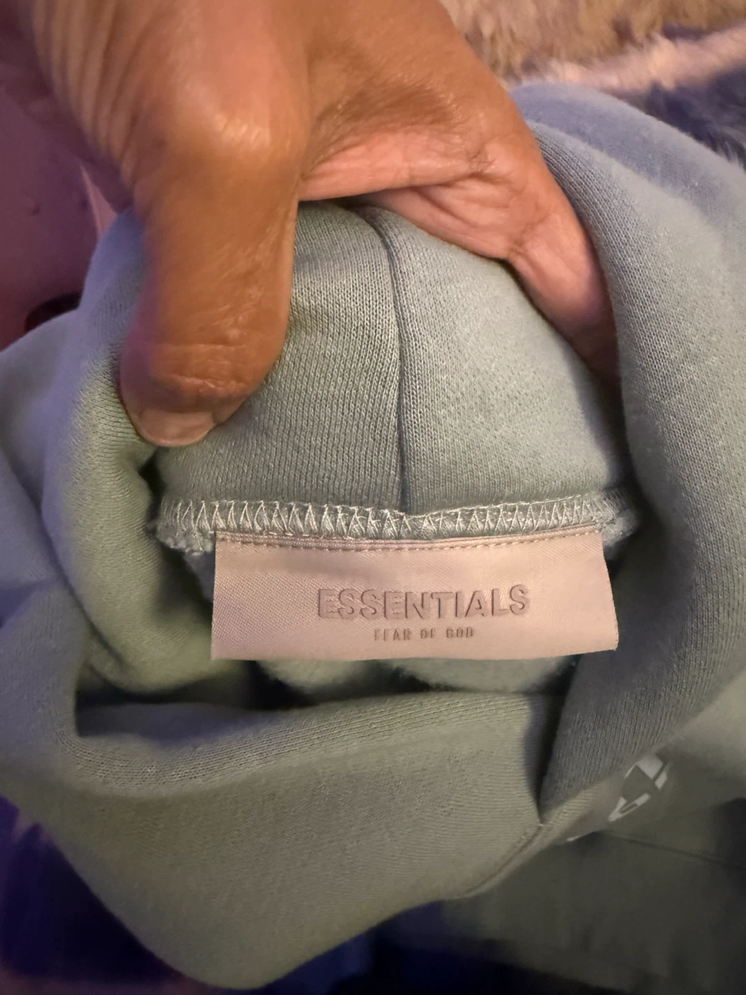 Essentials Fear of God Hoodie - Blue - XL - photo 5