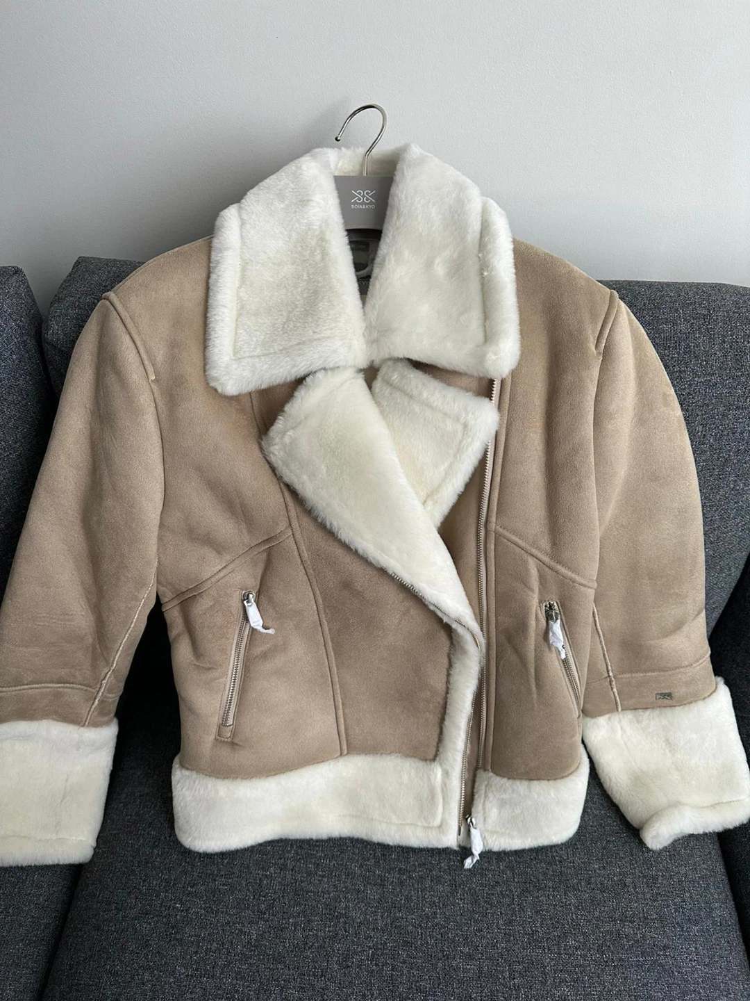 (Brand NEW) Soia & Kyo Faux Shearling Jacket