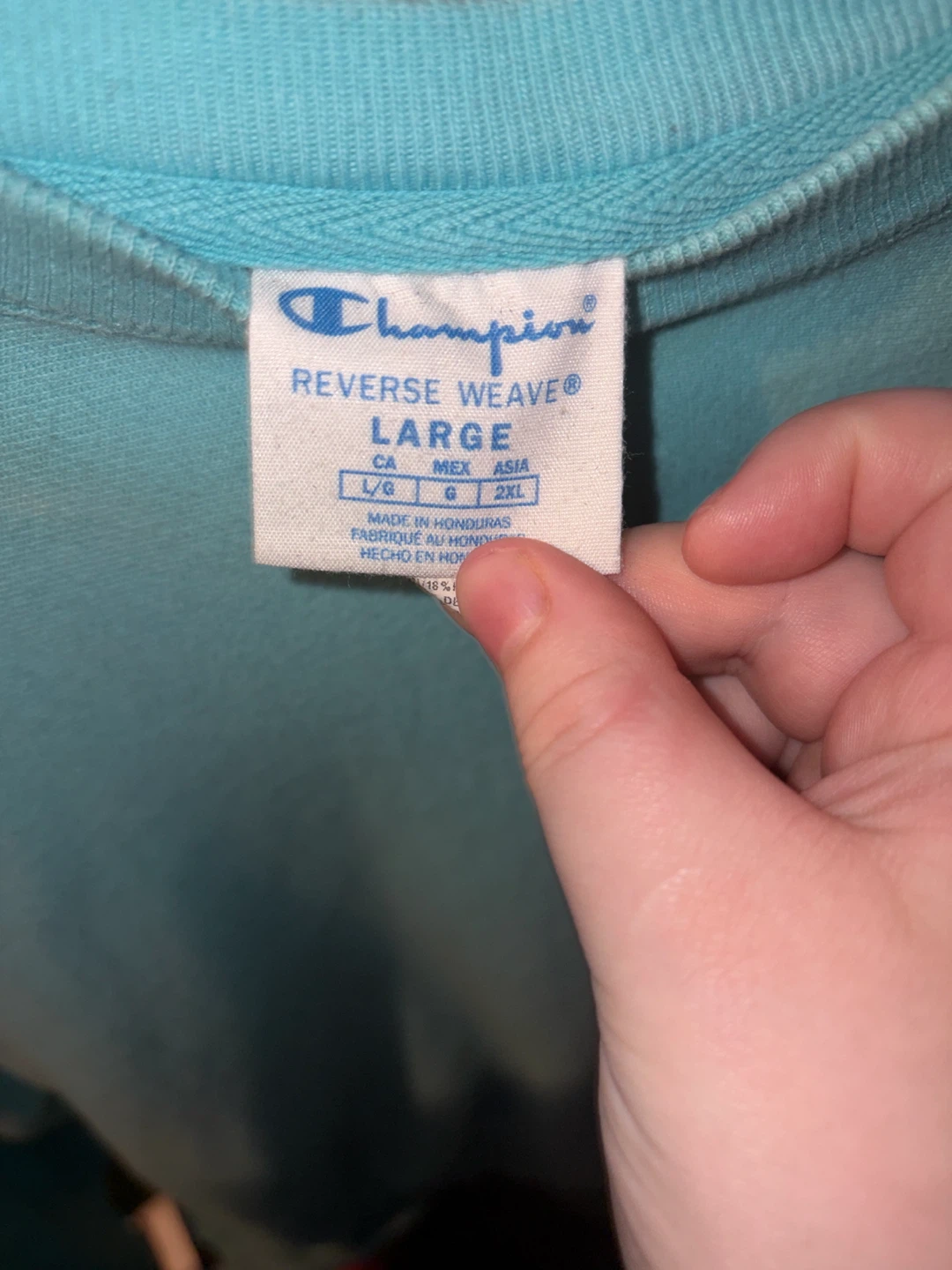 Champion Reverse Weave Sweatshirt - Light Blue - photo 2