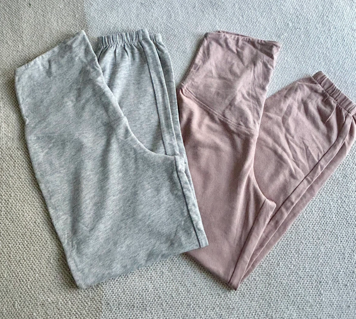 Two pairs of H&M Mama maternity pants, size small