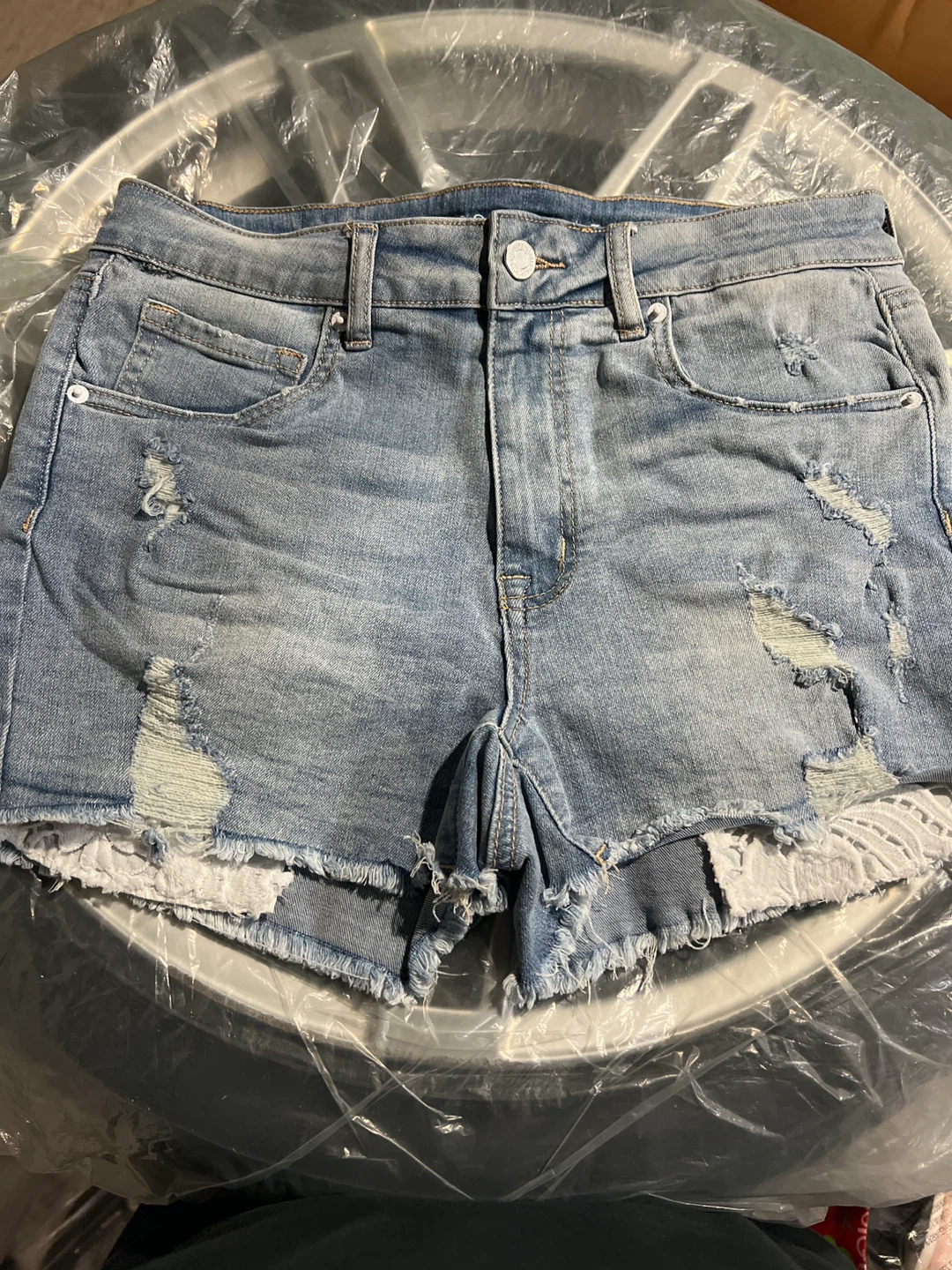 Aeropostale High Rise Midi Jean Shorts - Size 10