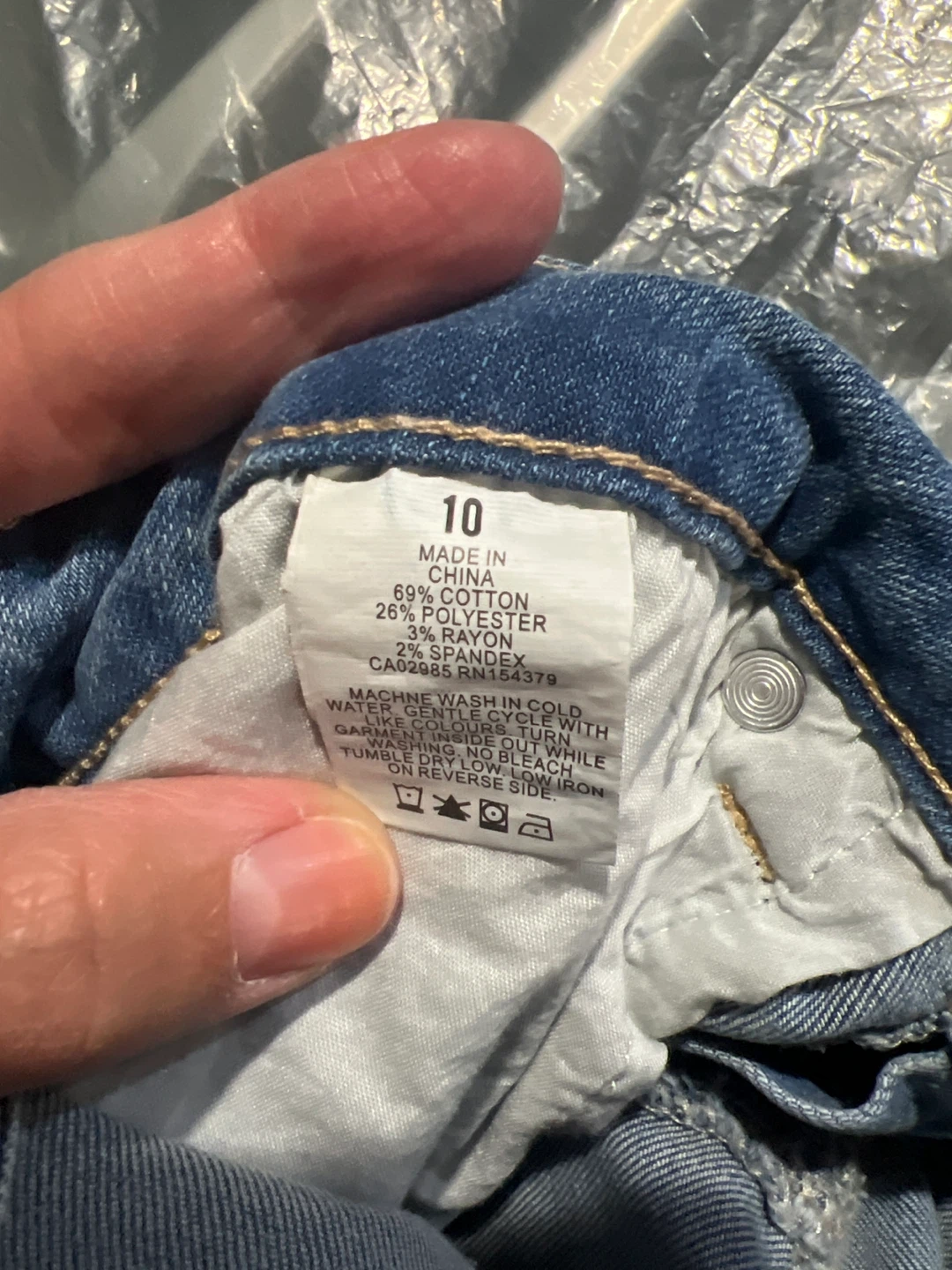 Aeropostale High Rise Midi Jean Shorts - Size 10 - photo 3