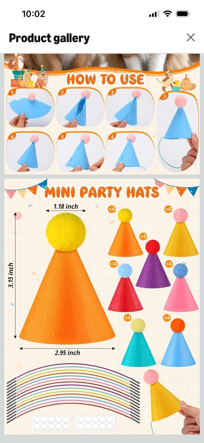 New-DIY Mini Party Hats for Pets and Toys - photo 4