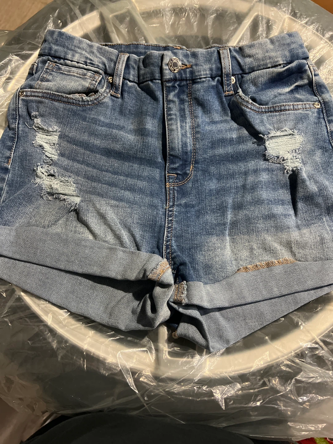 Bluenotes Denim Distressed Shorts