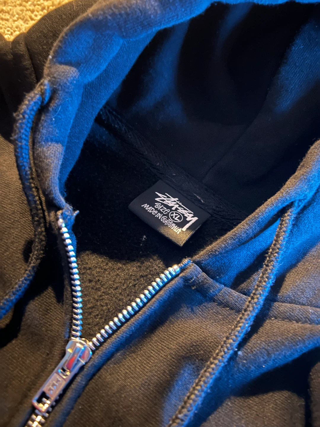 Stussy Black Zip-Up Hoodie - photo 3
