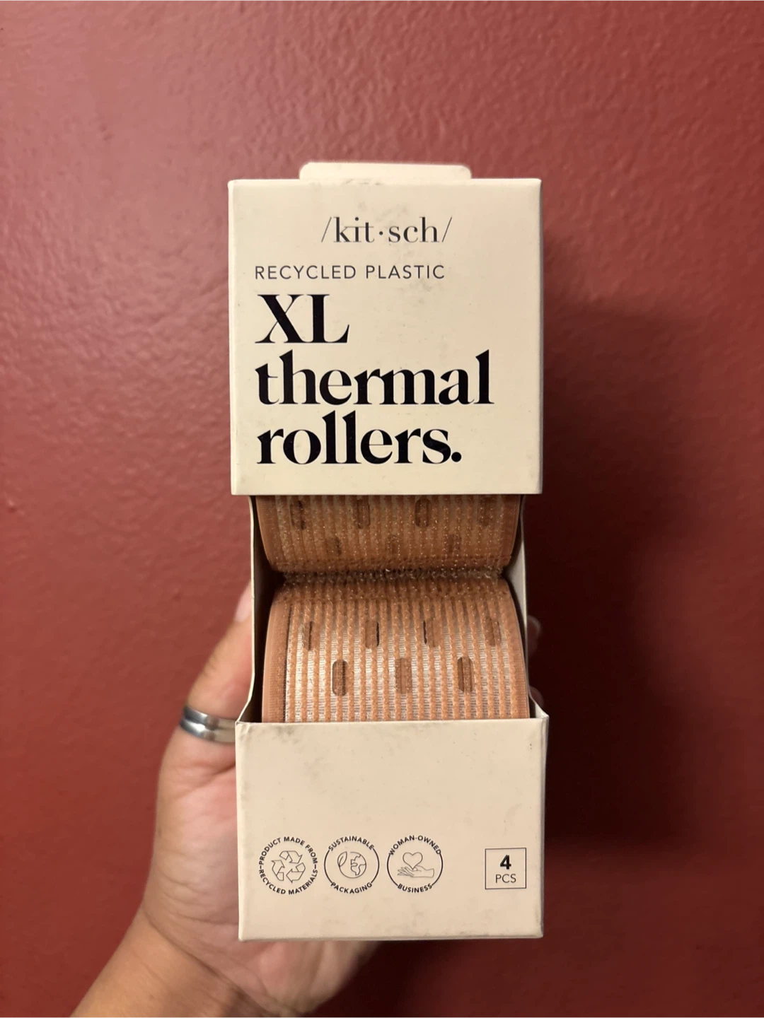 New Kitsch XL Thermal Rollers 4pc Set 🏈