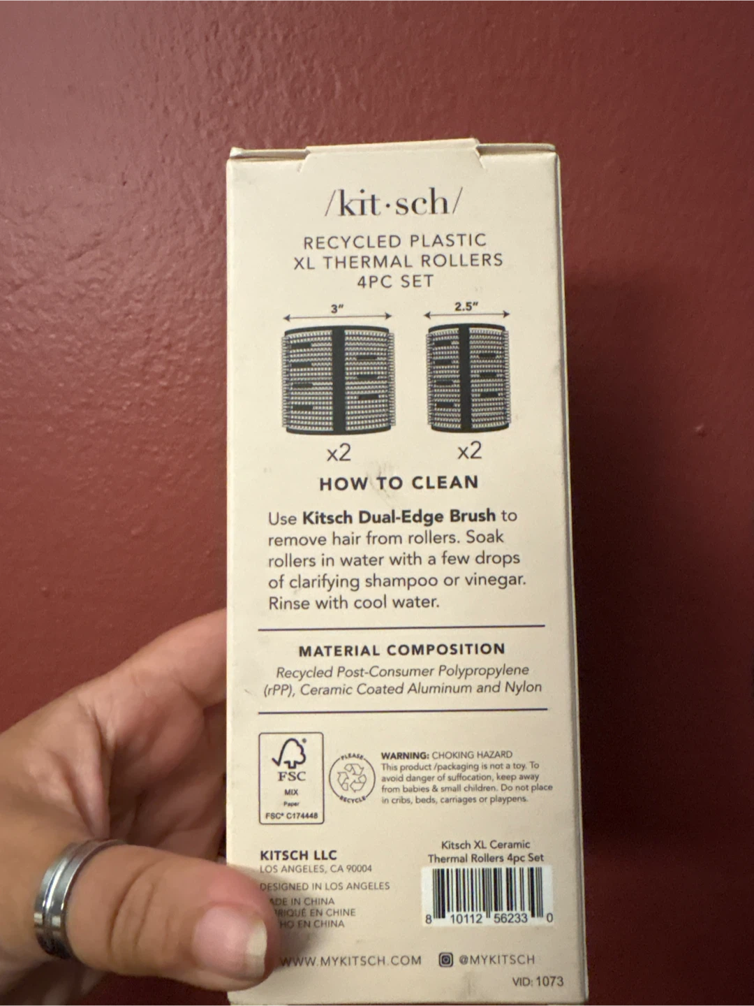 New Kitsch XL Thermal Rollers 4pc Set 🏈 - photo 3