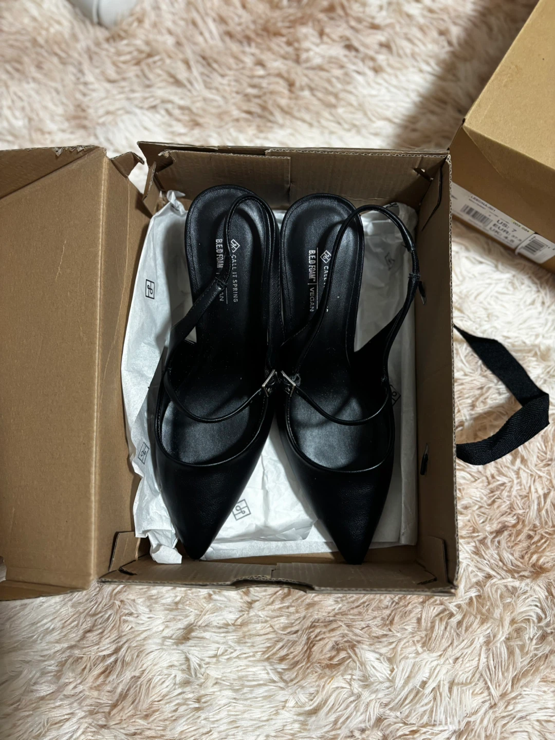 Call It Spring Black Slingback Heels - photo 5