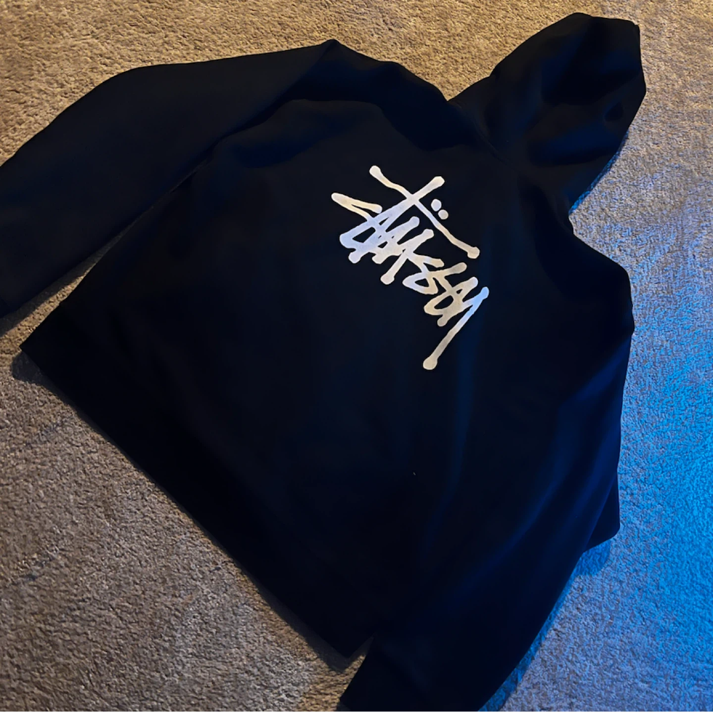 Stussy Black Zip-Up Hoodie