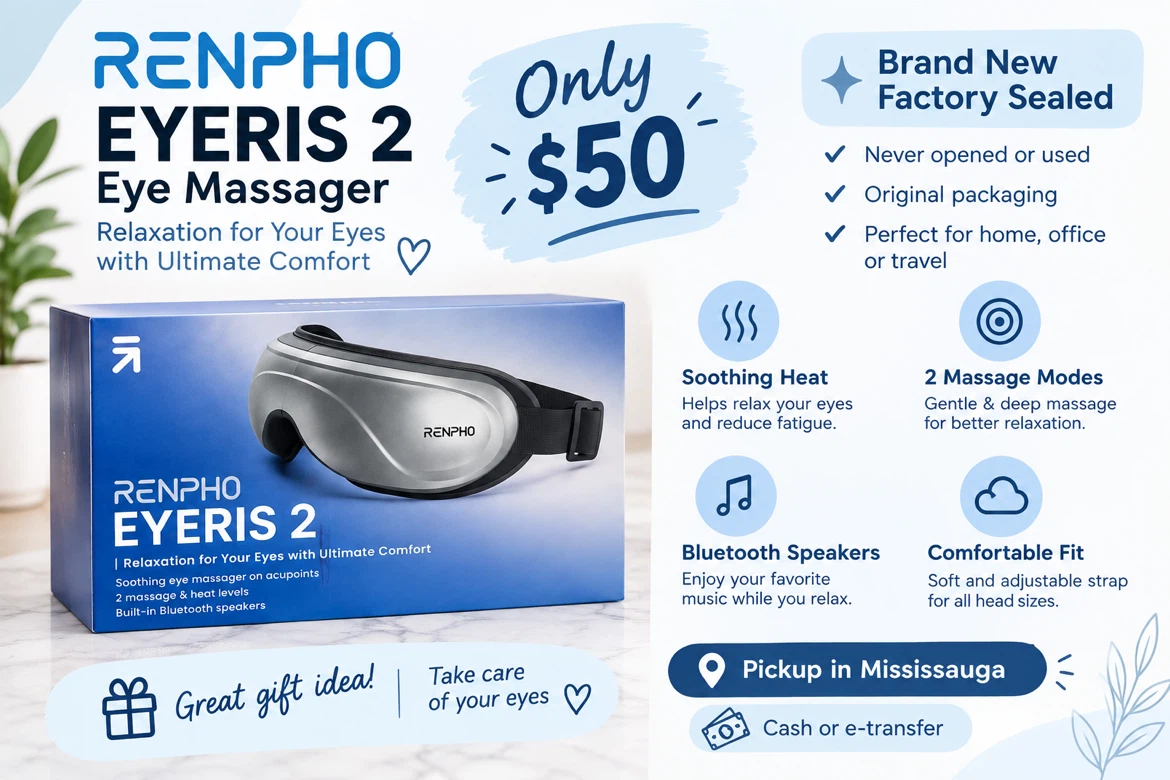 Brand New In Box RENPHO Eyeris 2 Eye Massager – Factory Sealed - photo 2