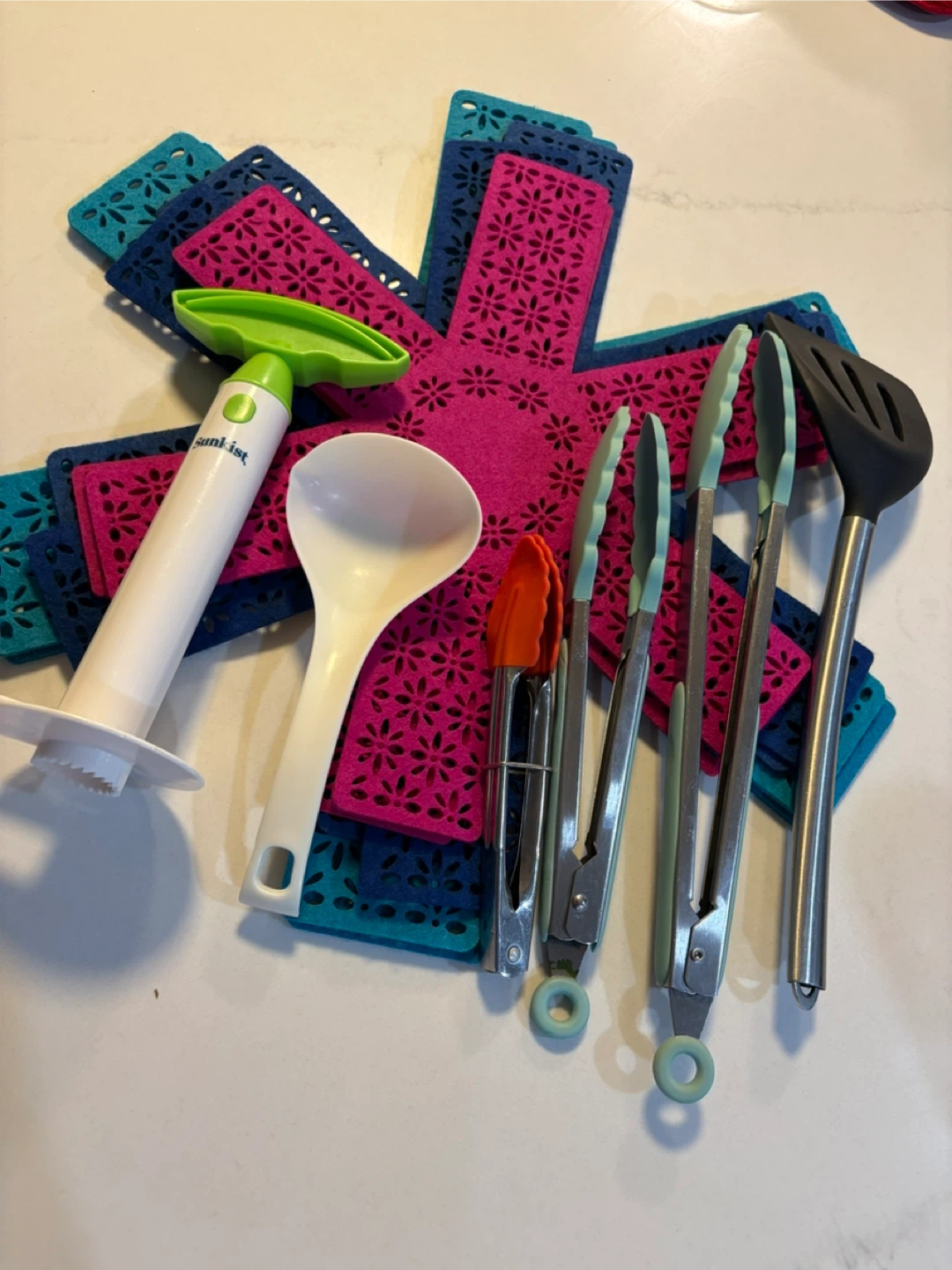 Kitchen Utensils and Felt Trivets - free