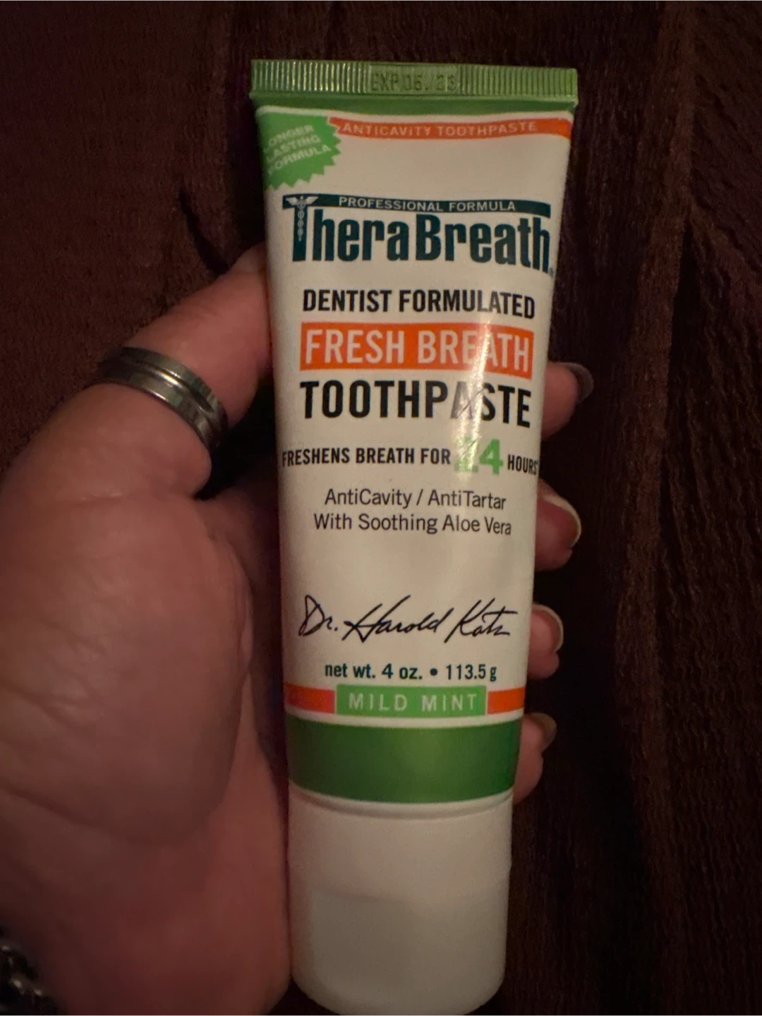 🏈 TheraBreath Fresh Breath Toothpaste Mild Mint