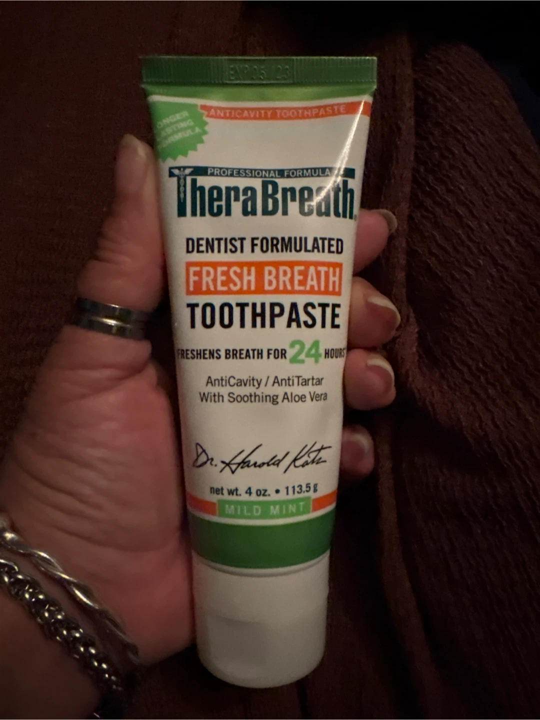 🏈 TheraBreath Fresh Breath Toothpaste Mild Mint - photo 5