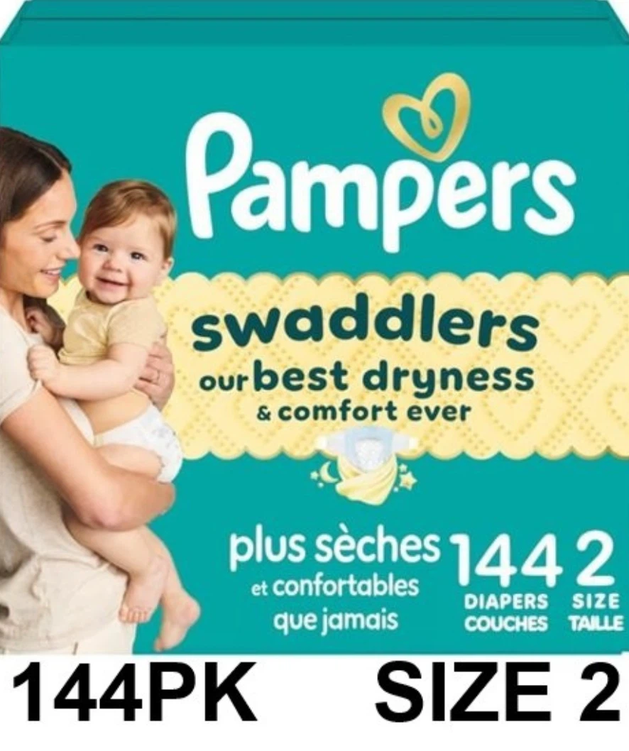 Pampers Swaddlers Size 2 Diapers - 144 Pack