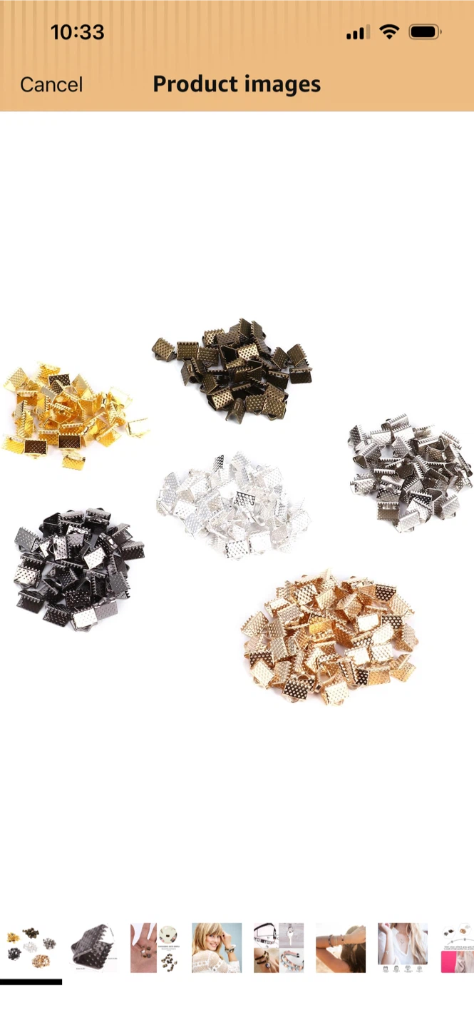 New-Jewellery Ribbon Clamp Findings Set - photo 2