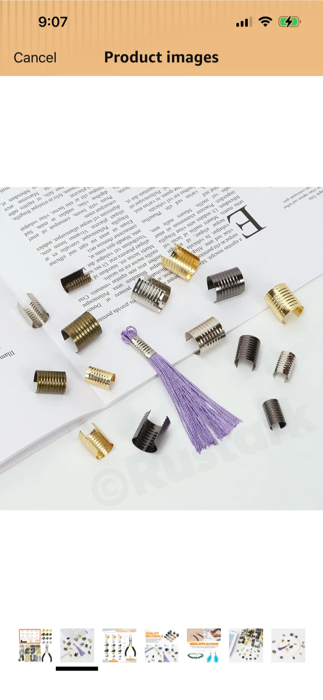 New-720-Piece Cord End Set with Pliers
