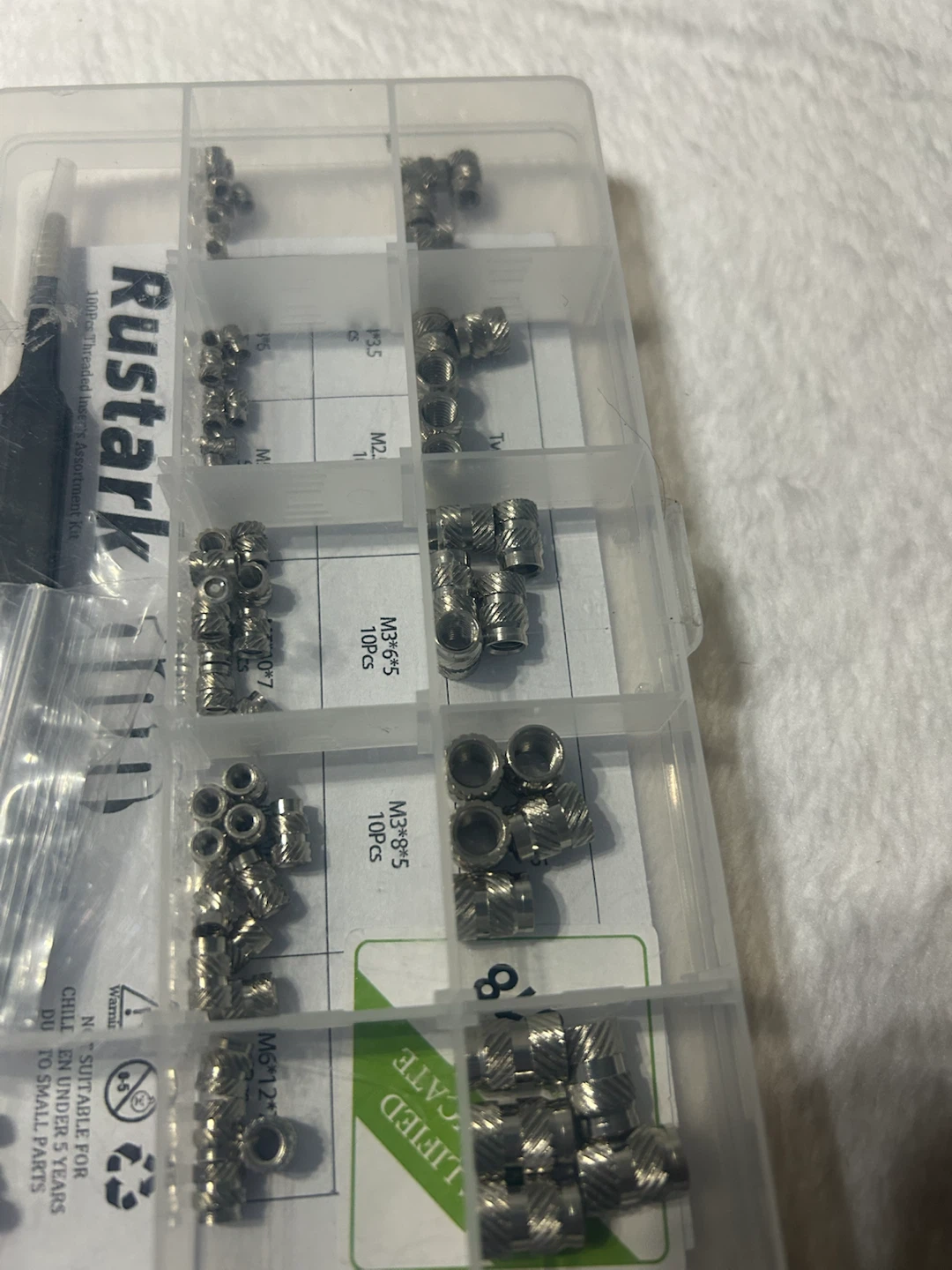 Rustark 100pcs Threaded Inserts Assortment Kit - photo 4