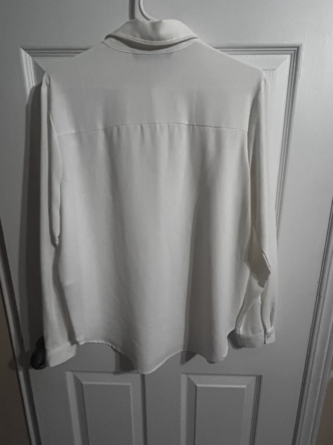 Zara Basic White Long Sleeve Button-Up Shirt - photo 3