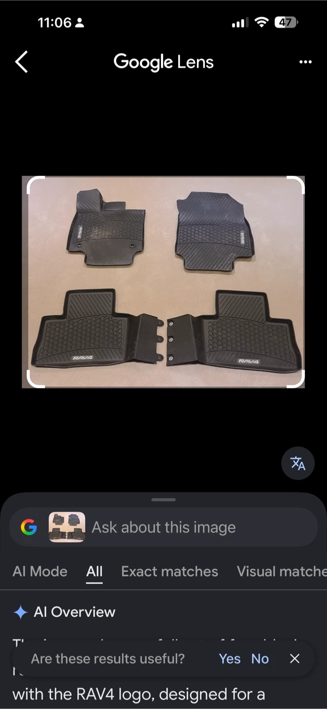 Toyota RAV4 OEM All-Weather Floor Mats