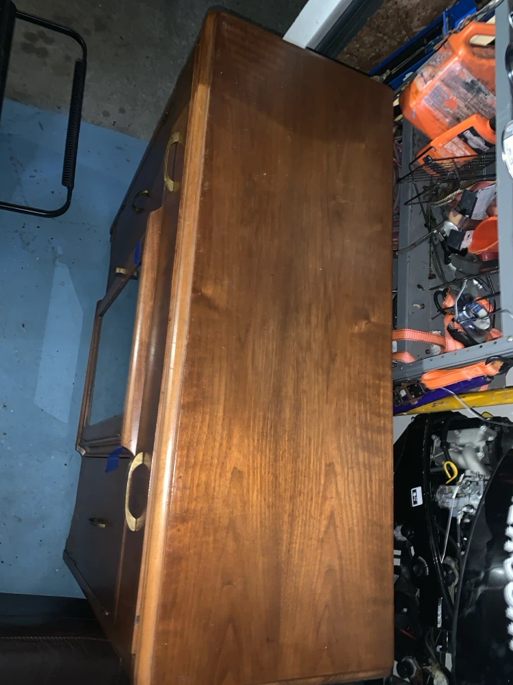Vintage Wooden Media Console Cabinet - photo 2