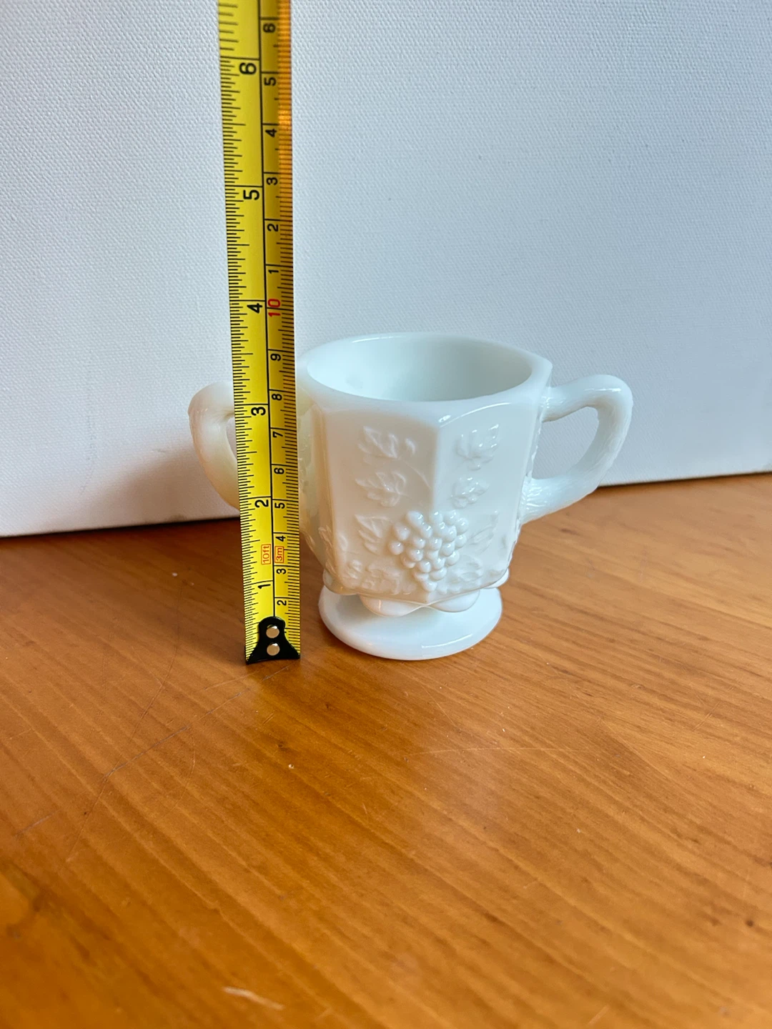Vintage White Milk Glass Sugar Bowl - photo 5