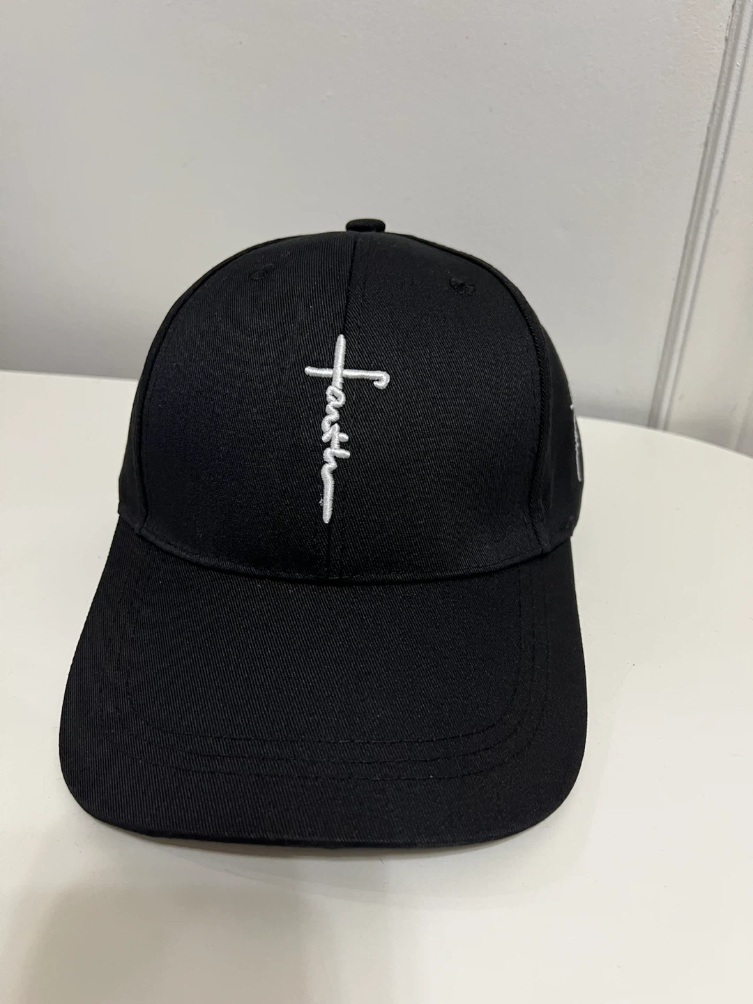 🏈 Black Faith Embroidered Baseball Cap
