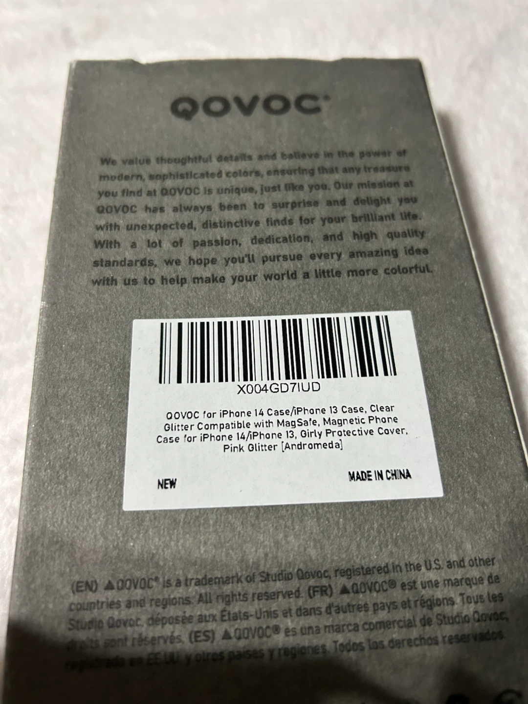 New-QOVOC Pink Glitter MagSafe Case for iPhone 14/13 - photo 5