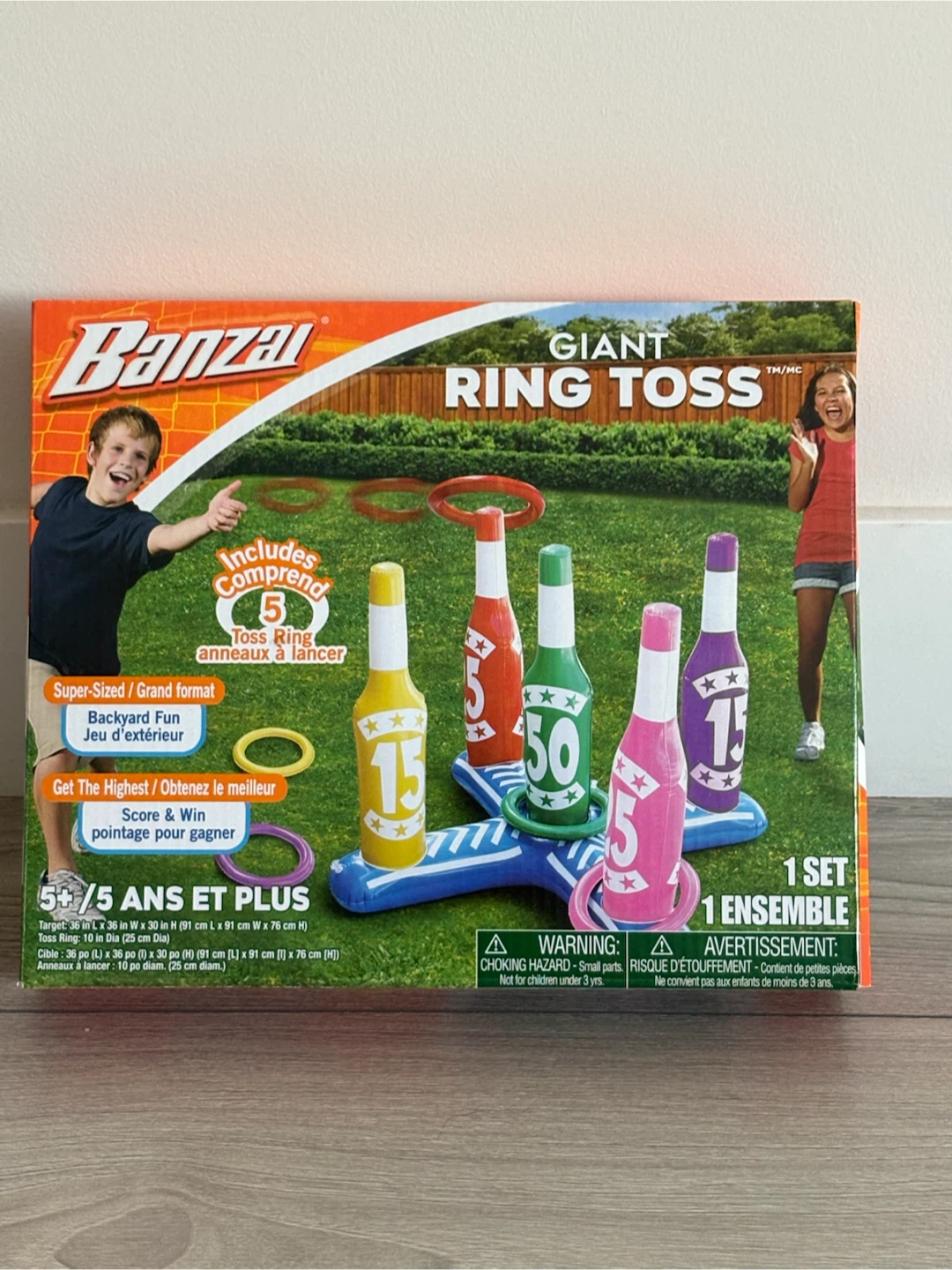Banzai Giant Ring Toss Inflatable Game 🏈