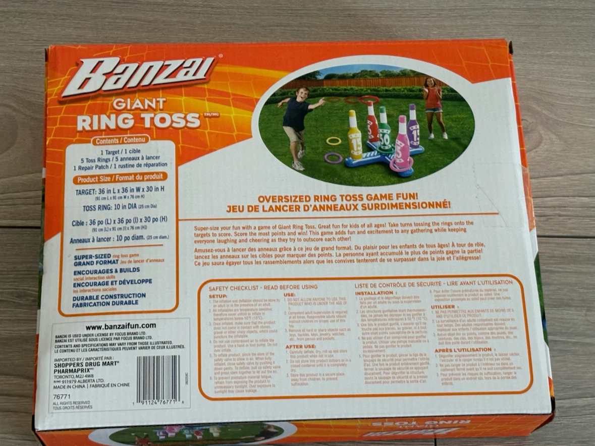 Banzai Giant Ring Toss Inflatable Game 🏈 - photo 3