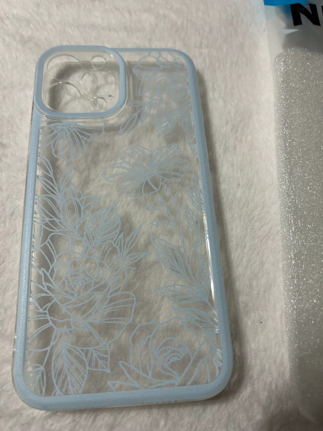 New-NITITOP iPhone 13 Pro Max Floral Case - Blue - photo 3