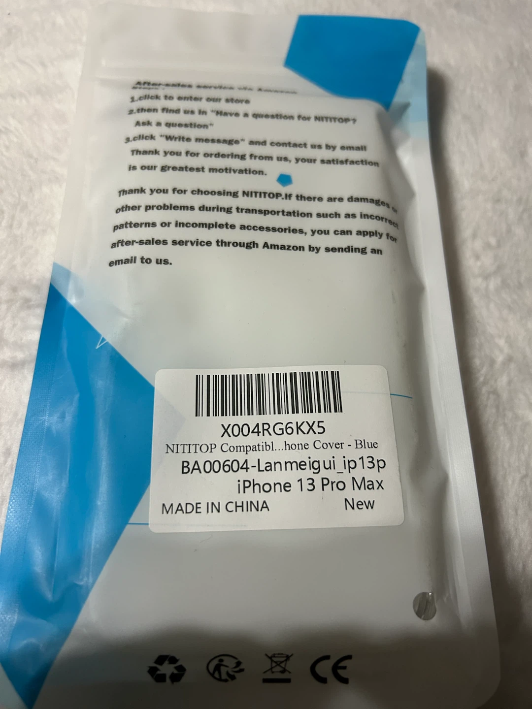 New-NITITOP iPhone 13 Pro Max Floral Case - Blue - photo 5