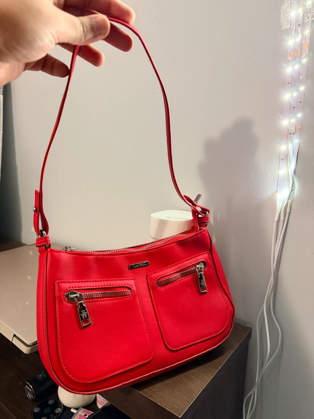 Estelle Wilson Red Shoulder Bag