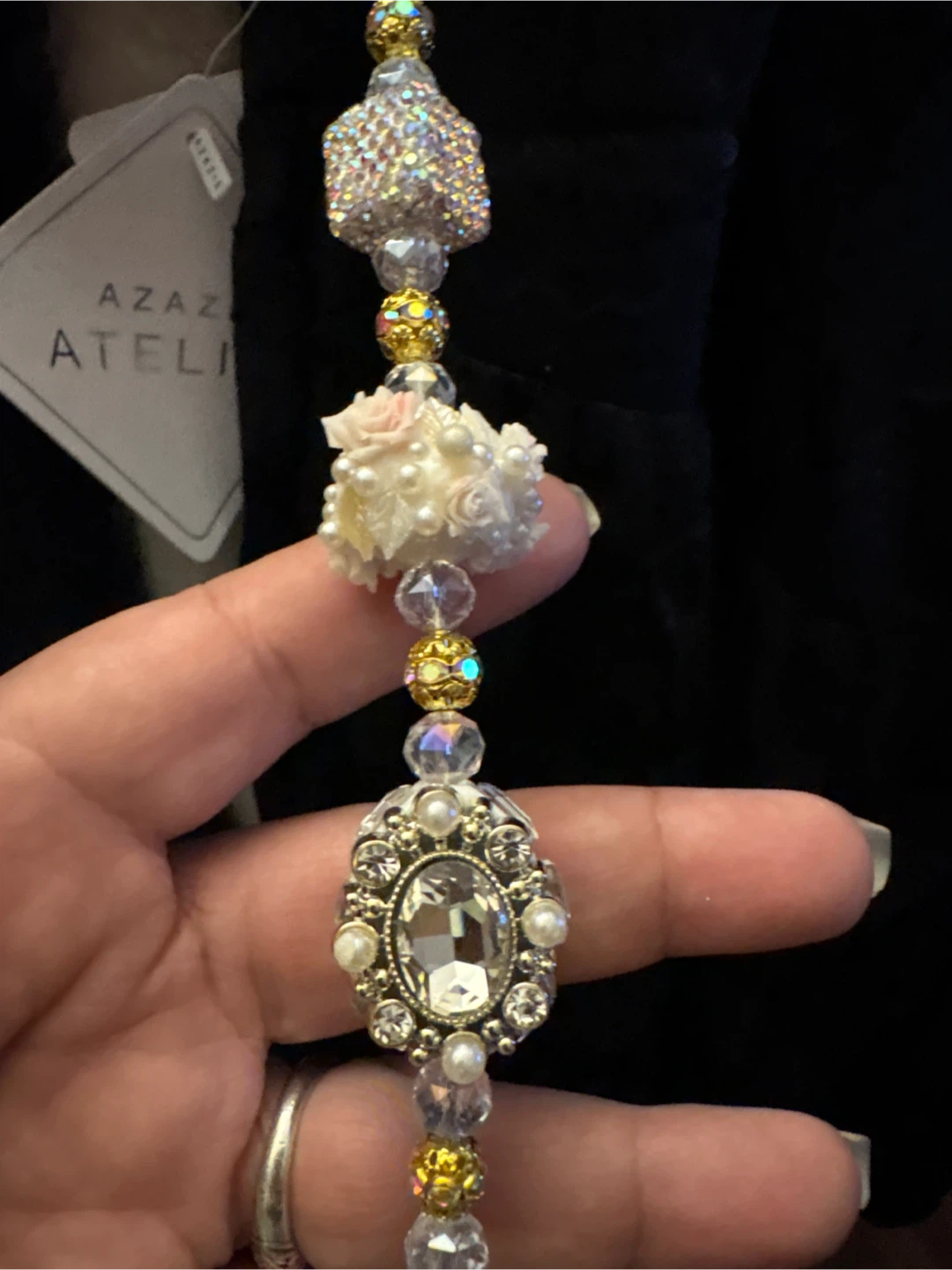 Beaded Butterfly crystal Decorative bag charm 🏈 - photo 3