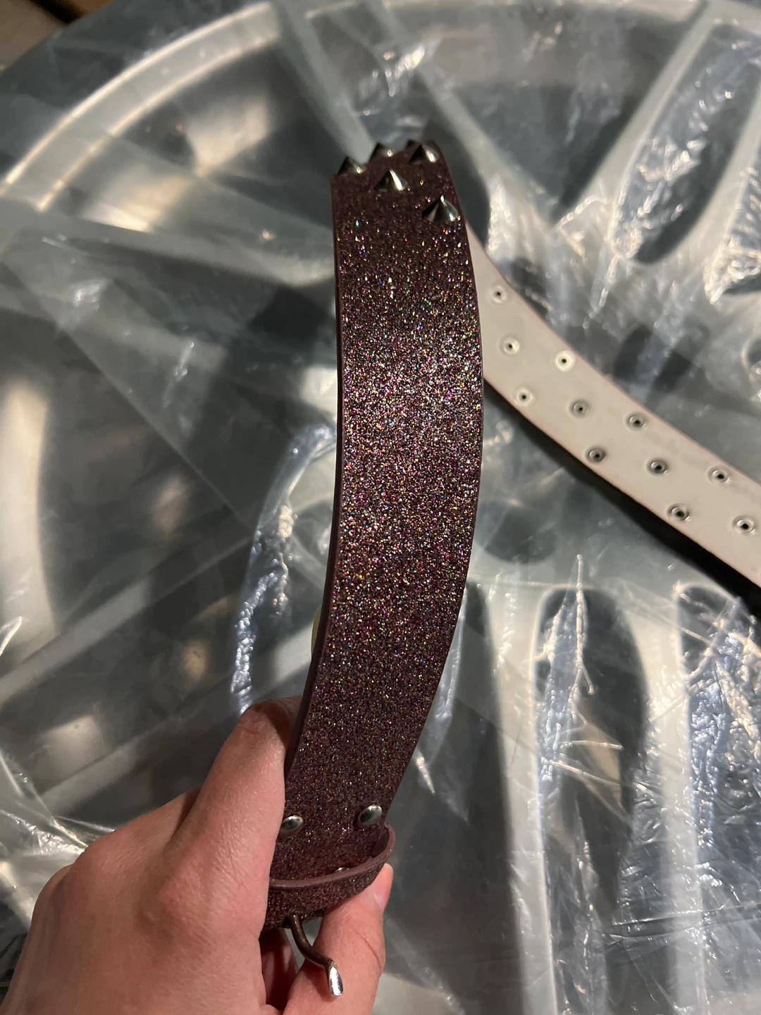 L.A. Express Studded Glitter Belt - photo 3