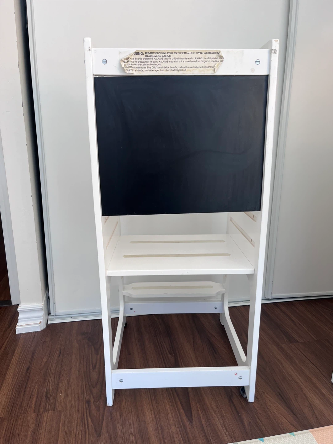 Montessori Toddler Learning Tower with Chalkboard - White 🏈 - photo 4