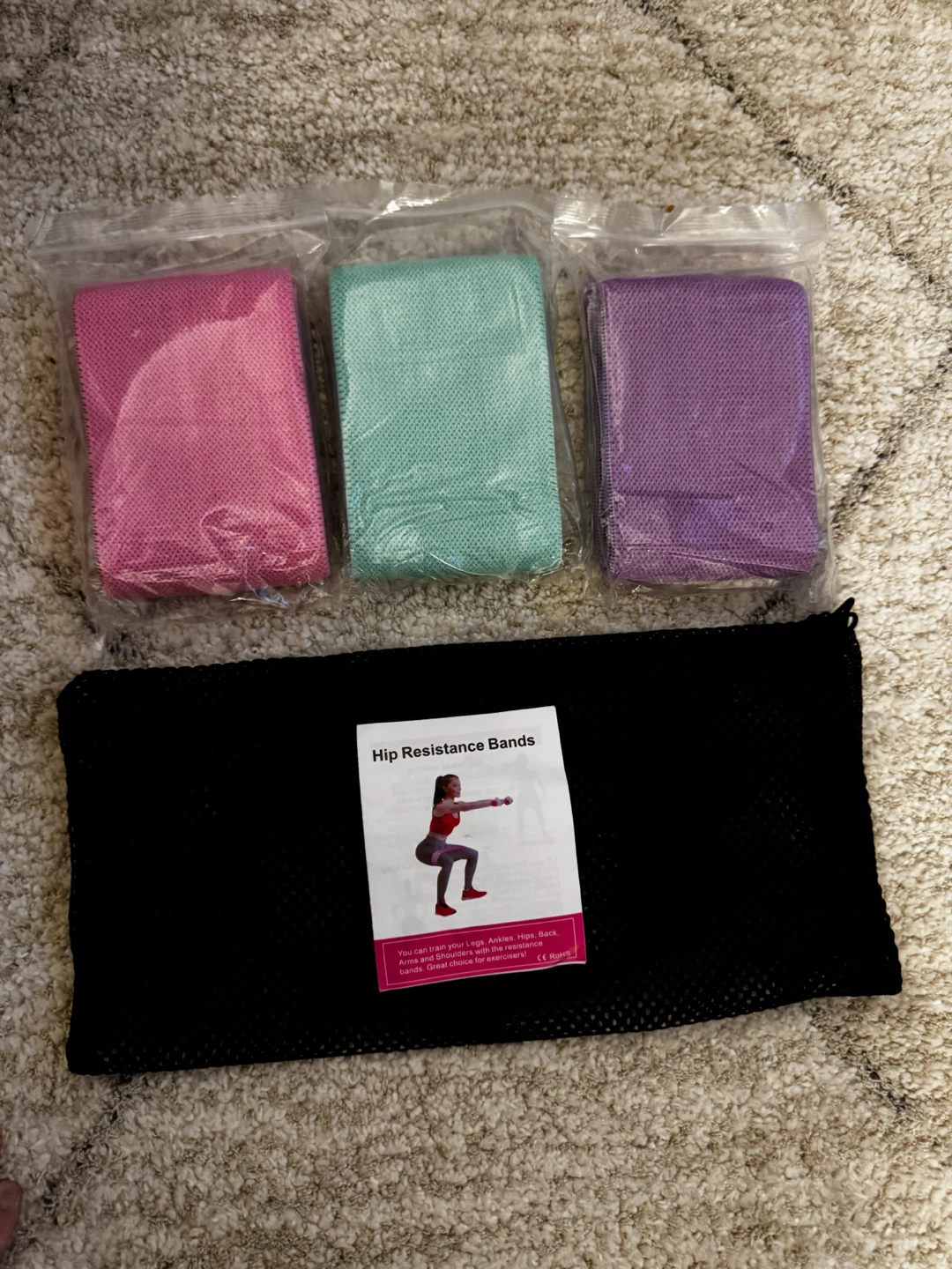 Set of 3 Hip Resistance Bands