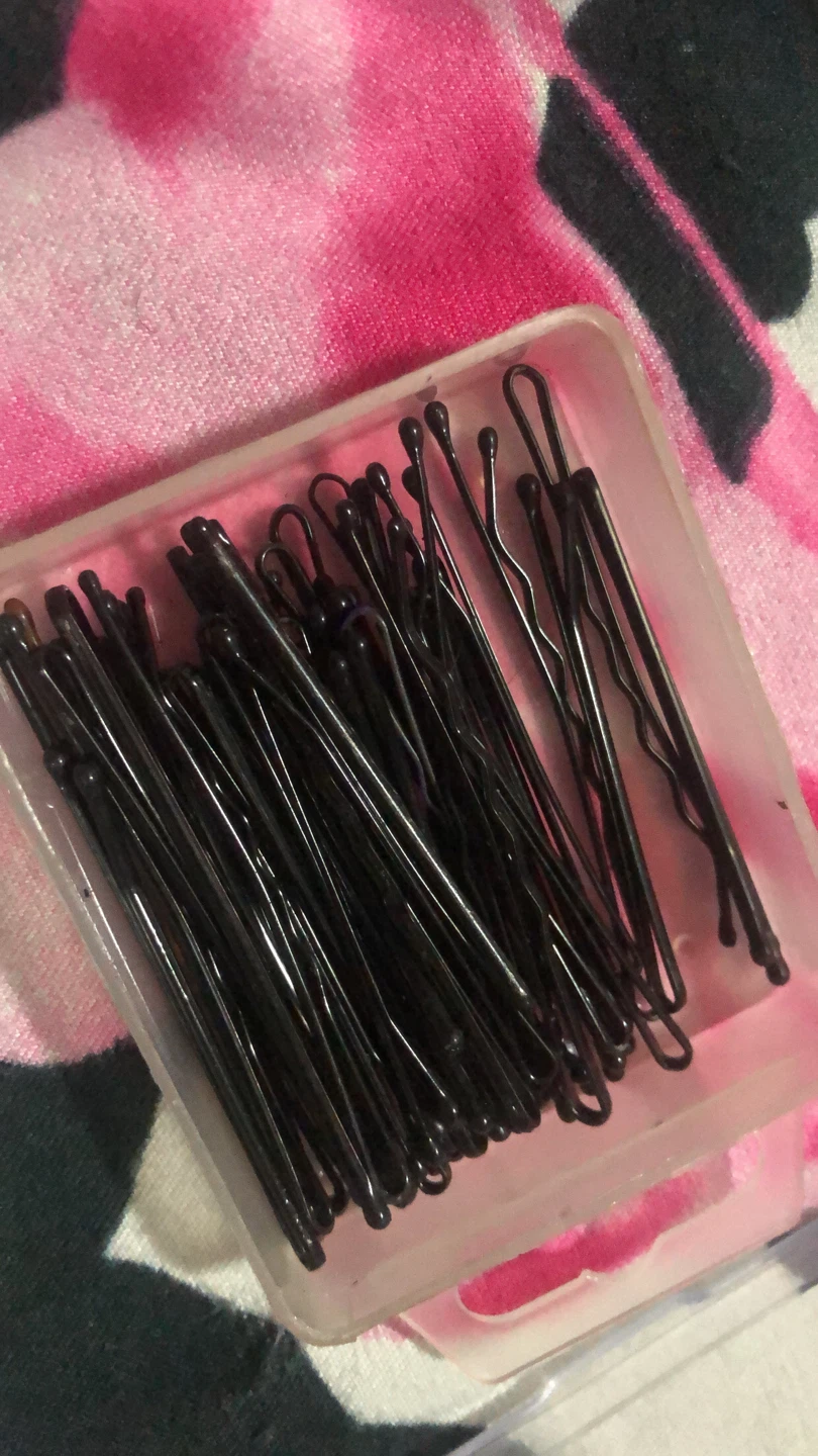 Set of 🏈 Black Hair Bobby Pins - photo 2