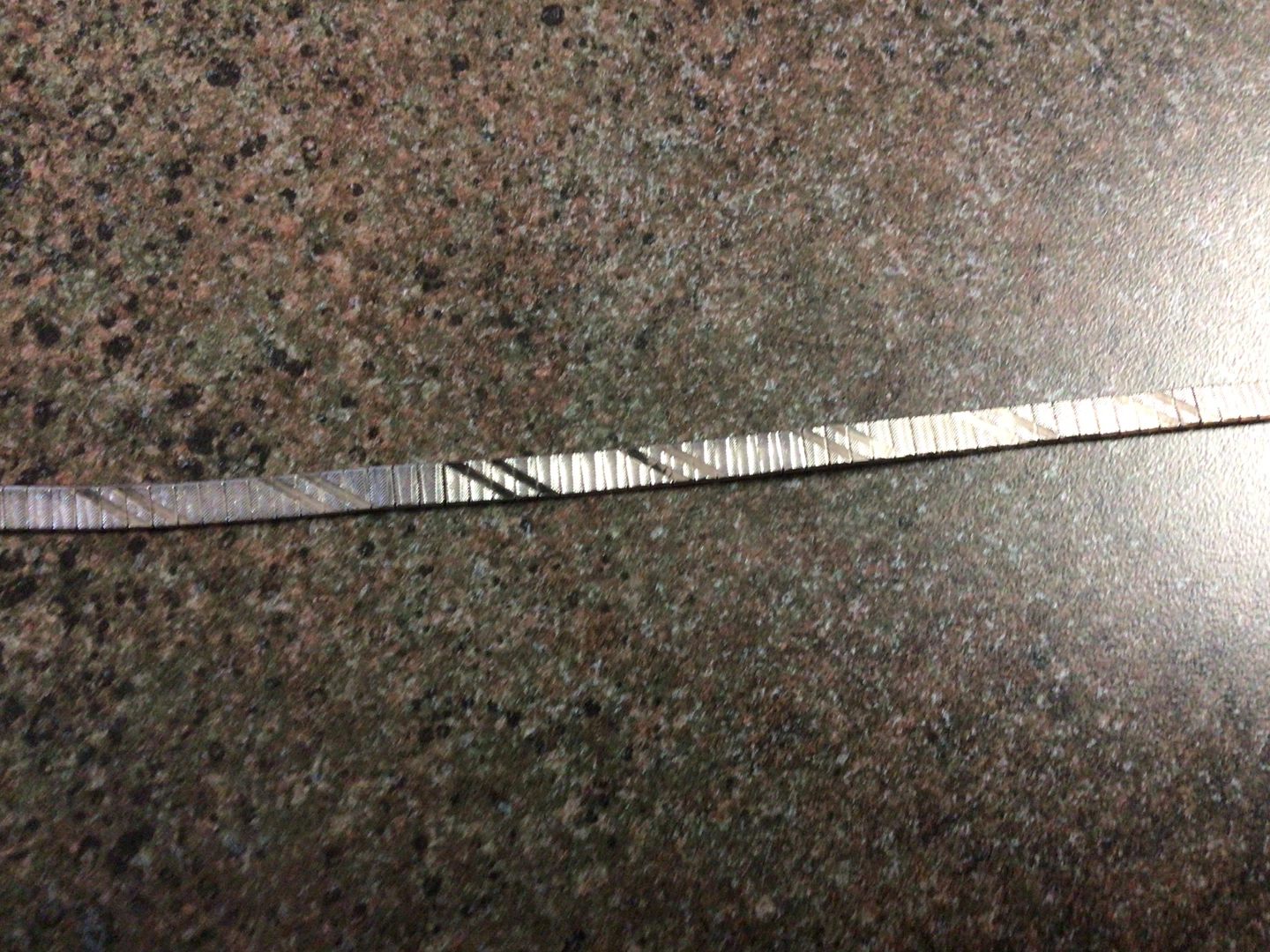 925 Silver Textured Flat Link Bracelet - photo 5