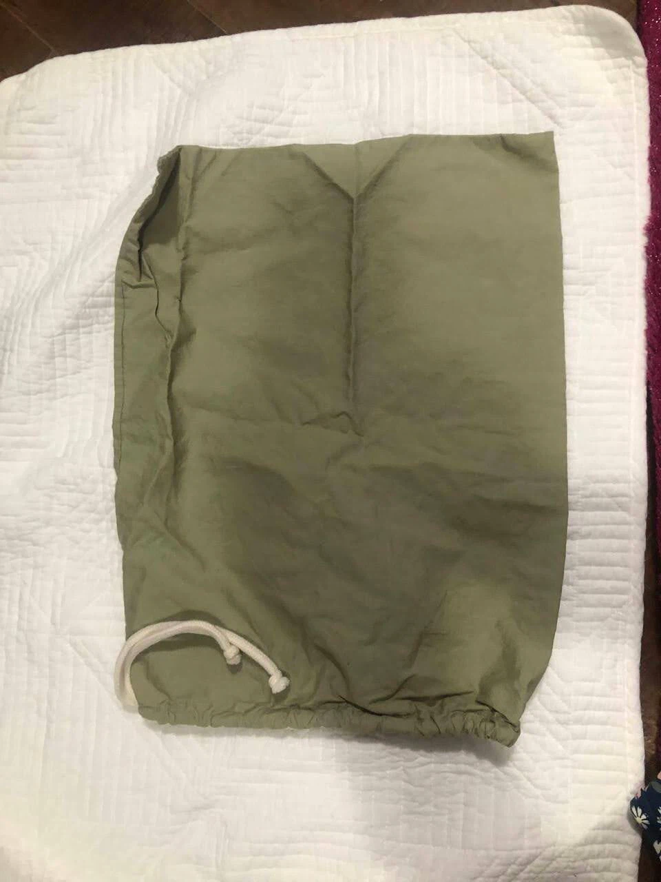 Olive 🏈 Green Drawstring Storage Bag