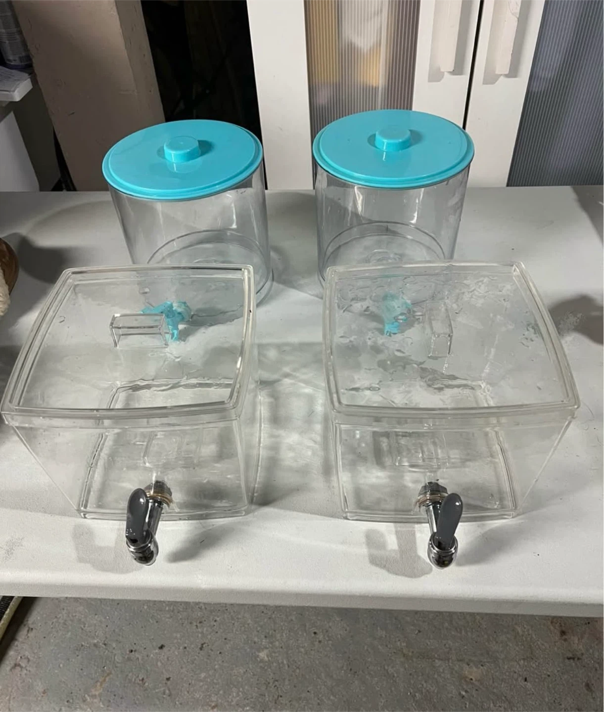 🏈 Set of 4 Clear Laundry liquid soap Dispensers - photo 2
