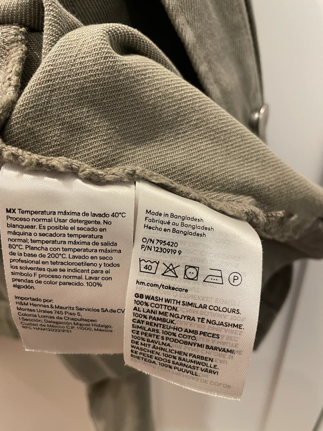 H&M Olive Green Cotton Jacket - photo 4