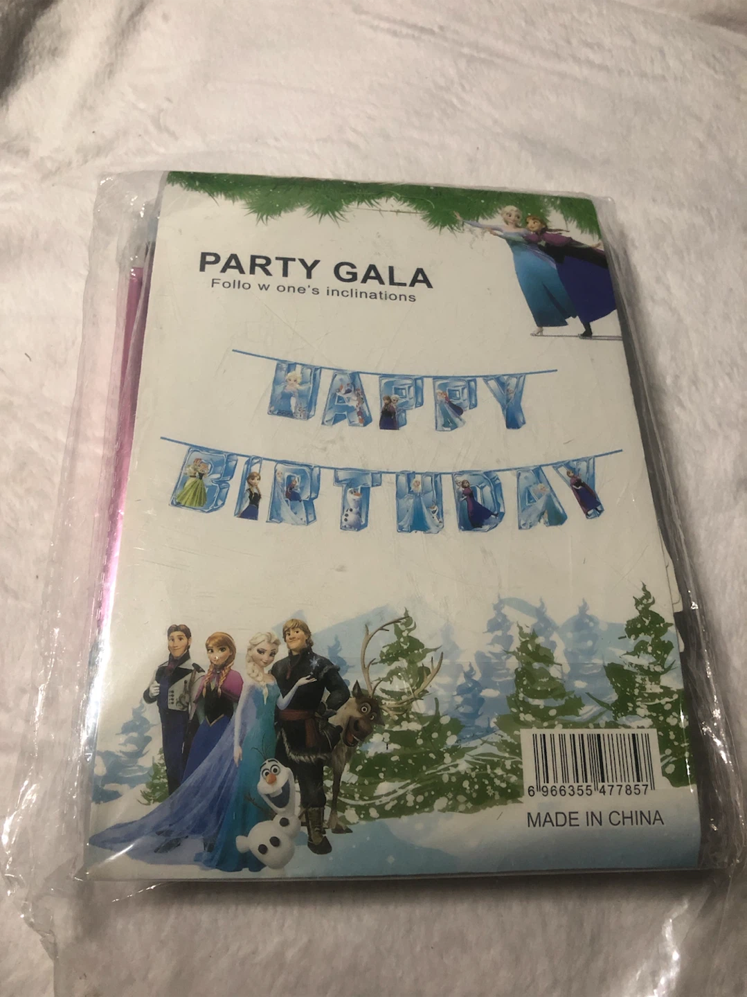 New-Disney Frozen 4th, Birthday Party Decoration Set