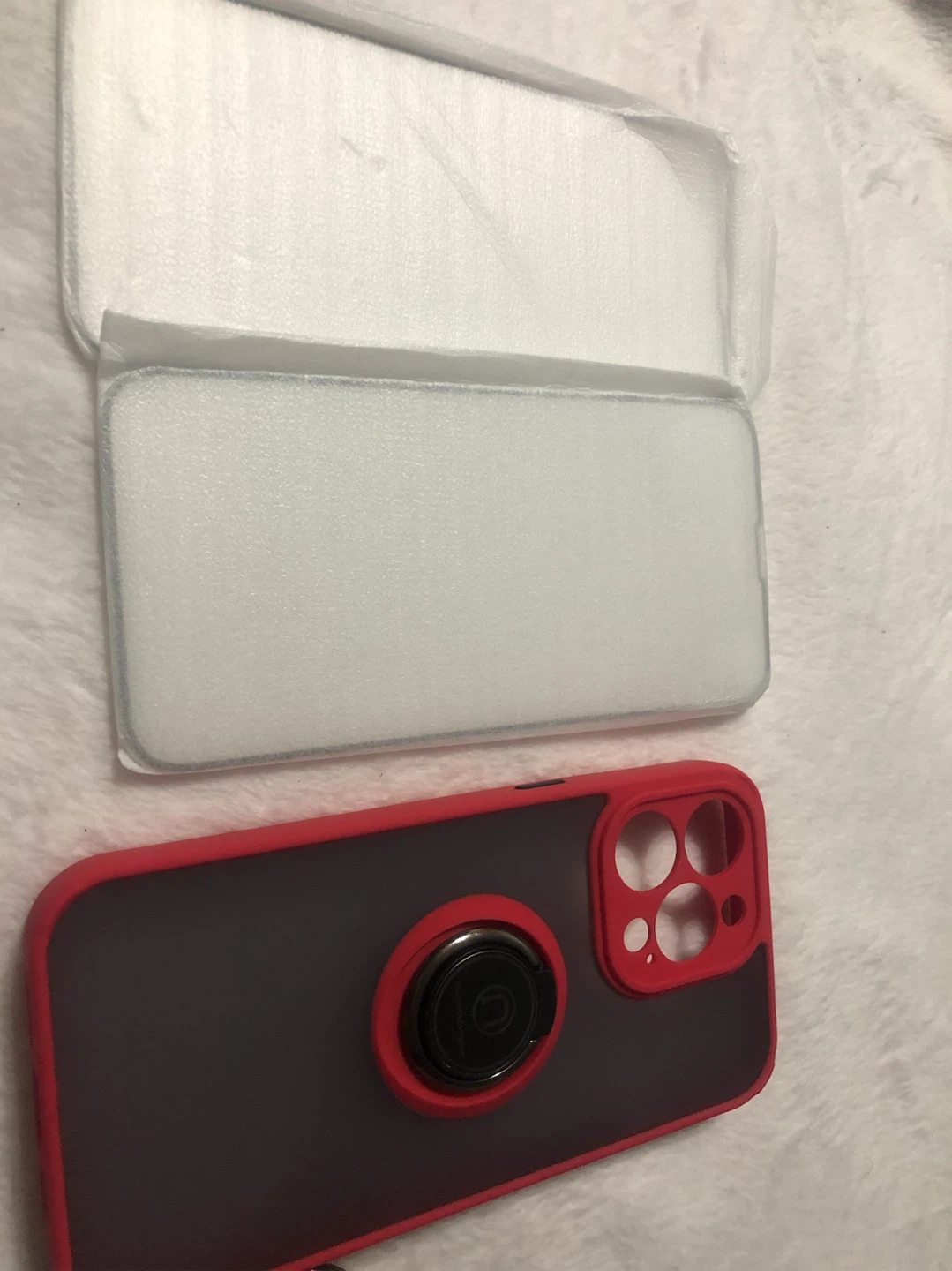 New-Red Magnetic Phone Case with Ring Holder - photo 4