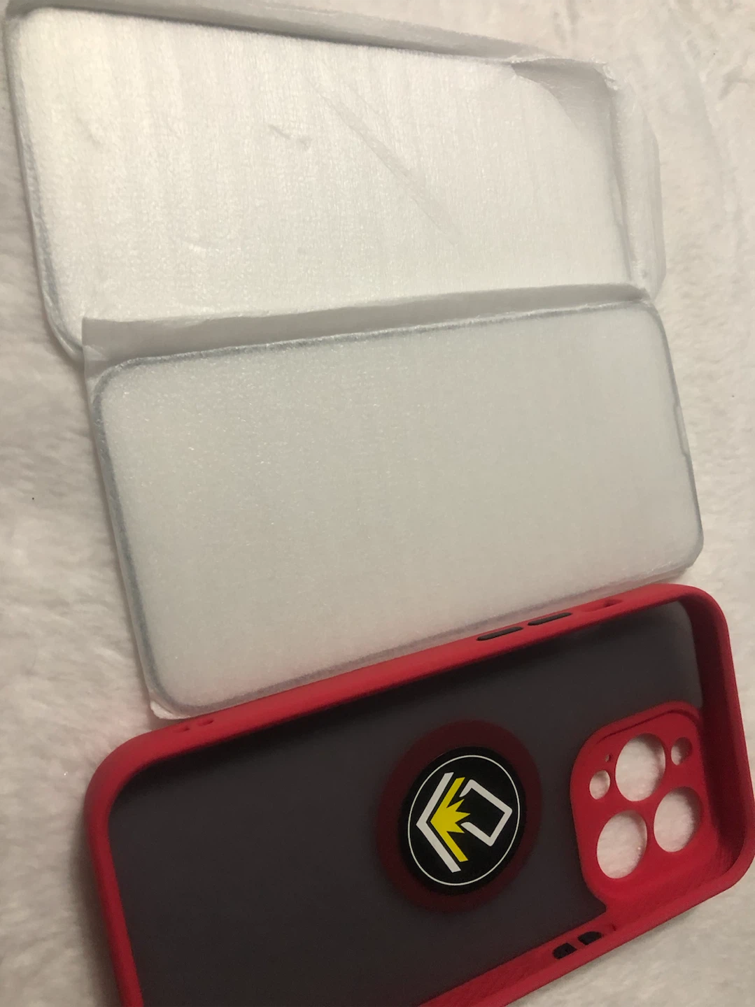 New-Red Magnetic Phone Case with Ring Holder - photo 5