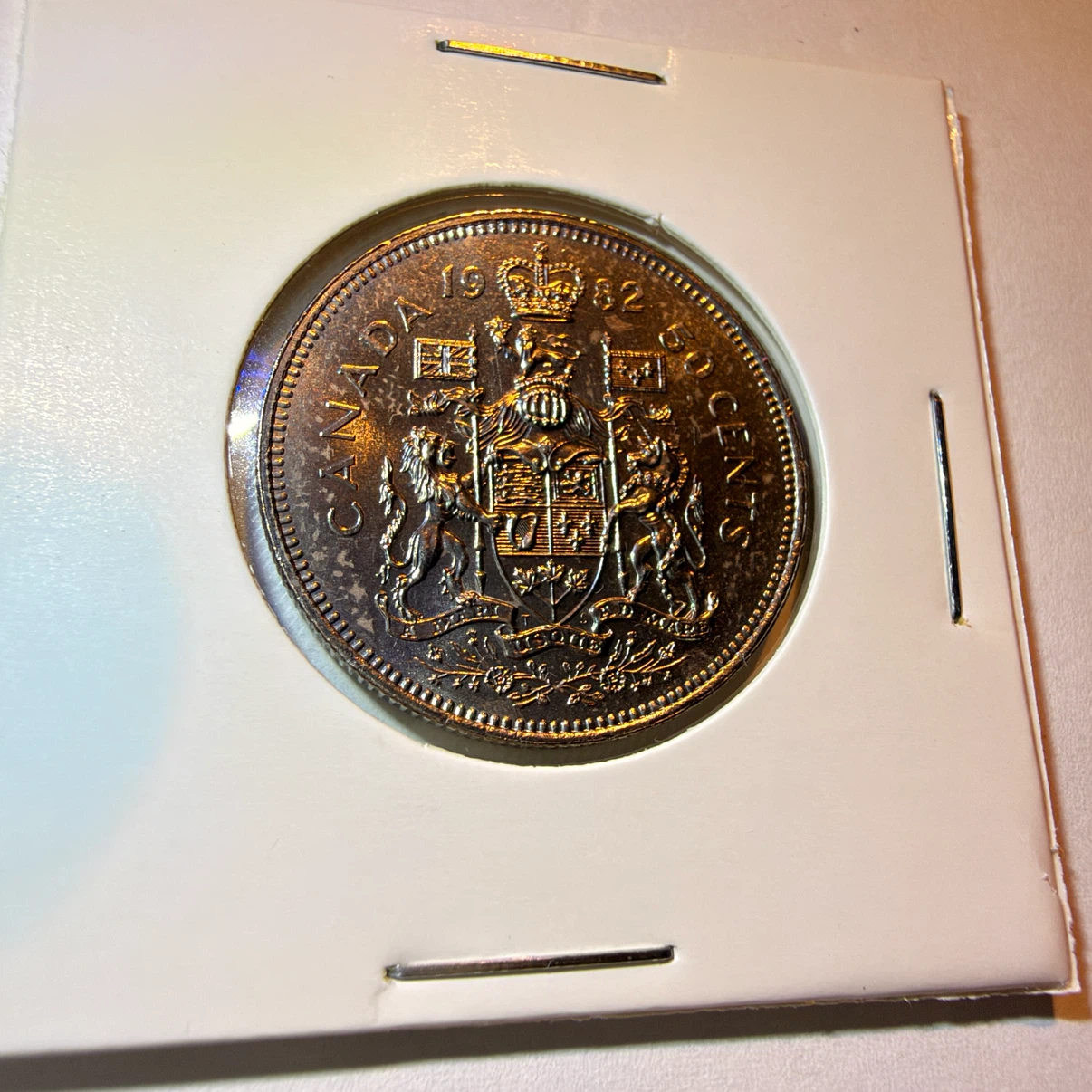 1982 Canada 50 Cents Coin Type 2 Small Beads - photo 3