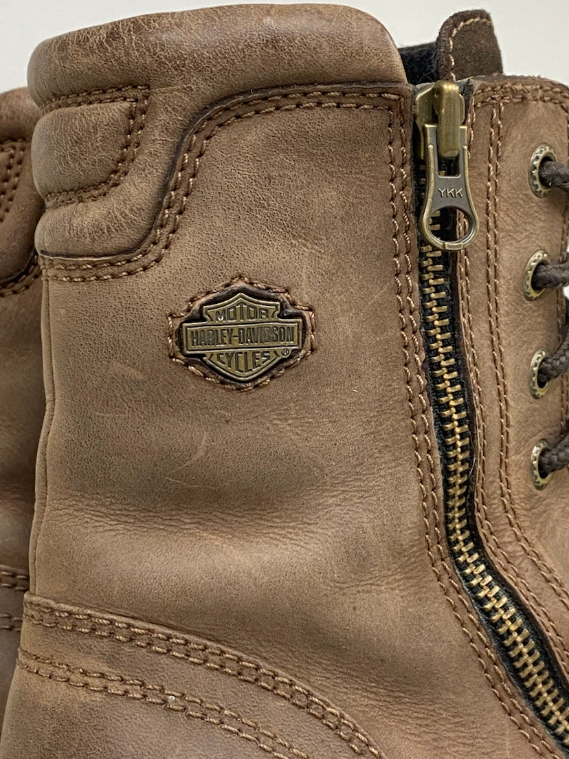 Harley-Davidson Brown Leather Boots - W6 - photo 2