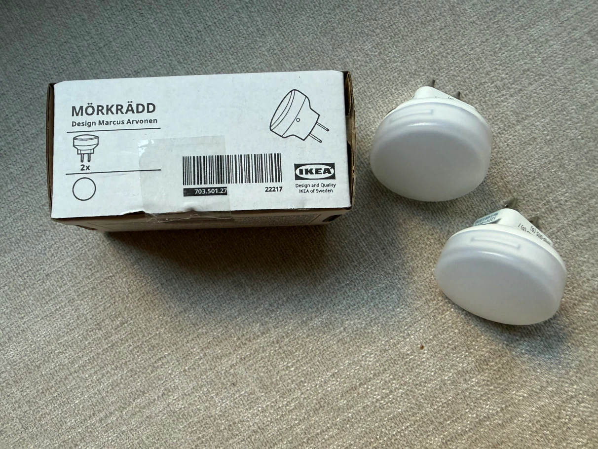 NIB IKEA MORKRADD LED Night Lights